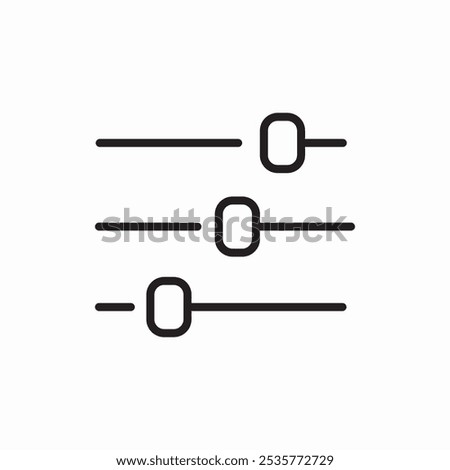tuner settings icon sign vector