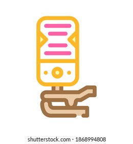 tuner for tuning strings color icon vector. tuner for tuning strings sign. isolated symbol illustration