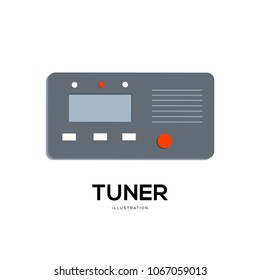 tuner vector illustration symbol object. Flat icon style concept 