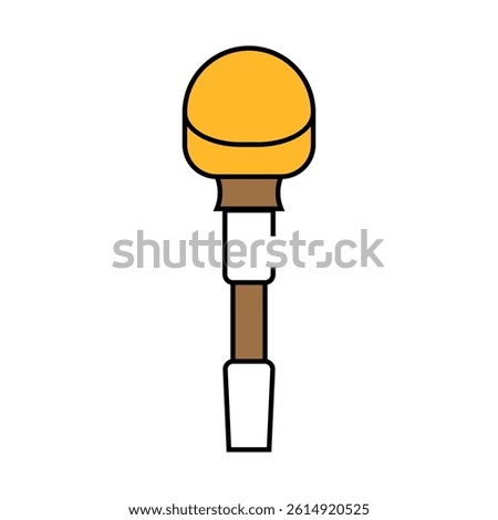 tuner for violin line icon vector. tuner for violin sign. isolated symbol illustration