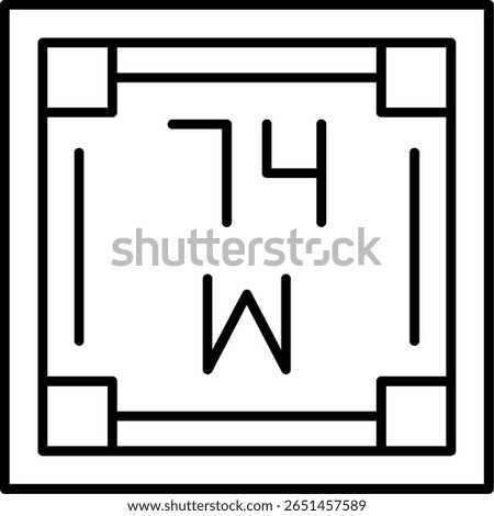 Tungsten Filled Style Icon Design