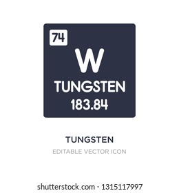 tungsten icon on white background. Simple element illustration from UI concept. tungsten icon symbol design.