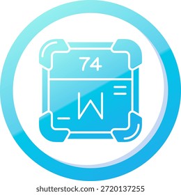 Wolfram Linie Vektor Icon Design