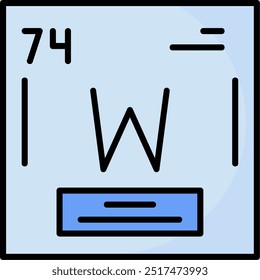 Tungsten Vector Icon Design Symbol