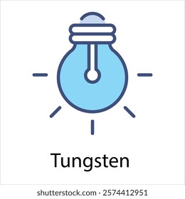 Tungsten Vector icon stock illustration