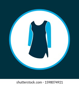 Tunic icon colored symbol. Premium quality isolated dress element in trendy style.