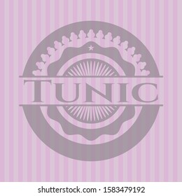 Tunic realistic pink emblem. Vector Illustration. Detailed.