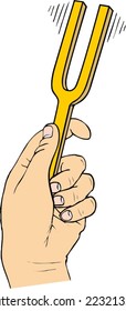 Tuning fork. 
