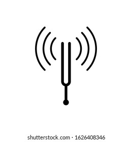 
tuning fork basic vector icon