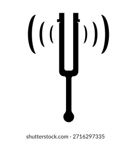 Tenedor de ajuste Negro Icon Vector