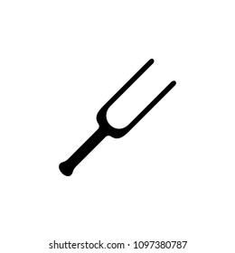 tuning fork icon. Element of simple music icon for mobile concept and web apps. Isolated tuning fork icon can be used for web and mobile