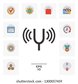 Tuning fork icon. Graphic elements for your design