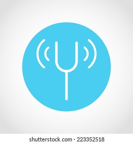 Tuning fork Icon Isolated on White Background