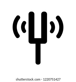 Tuning Fork icon. Trendy Tuning Fork logo concept on white background from Music collection. Suitable for use on web apps, mobile apps and print media.