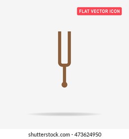 Tuning fork icon. Vector concept illustration for design.