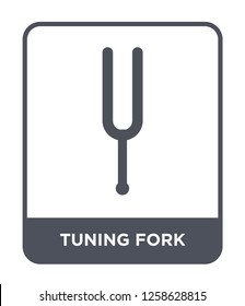 tuning fork icon vector on white background, tuning fork trendy filled icons from Music and media collection, tuning fork simple element illustration