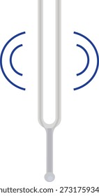 Diapasón, audición de prueba en medicina.