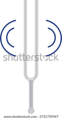 tuning fork, test hearing in medical.