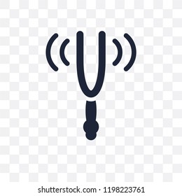 Tuning Fork transparent icon. Tuning Fork symbol design from Music collection. Simple element vector illustration on transparent background.