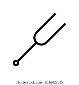 tuning fork vector illustration on white background