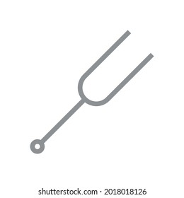 tuning fork vector illustration on white background