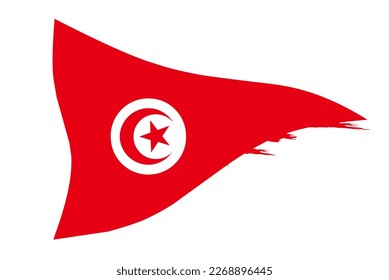 Tunis flag icon, icon flag design with elegant concept, design flag illustration