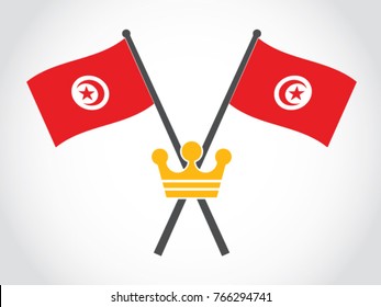 Tunisia Emblem Crown King