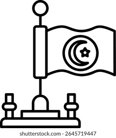 Tunisia Filled Style Icon Design