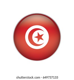 Tunisia flag button