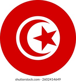 Tunisia  flag illustrator country flags round symbol nation  