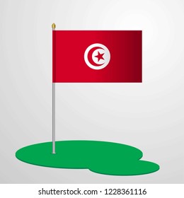 Tunisia Flag Pole