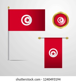 Tunisia Flag set