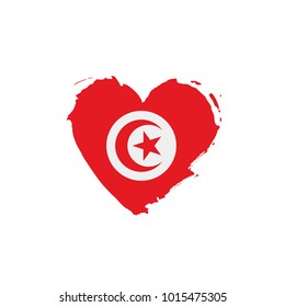 Tunisia flag, vector illustration