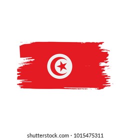 Tunisia flag, vector illustration