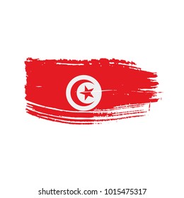 Tunisia flag, vector illustration