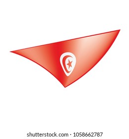 Tunisia flag, vector illustration