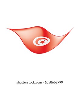Tunisia flag, vector illustration