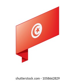 Tunisia flag, vector illustration