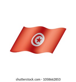 Tunisia flag, vector illustration