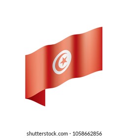 Tunisia flag, vector illustration