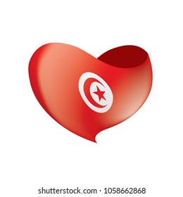 Tunisia flag, vector illustration