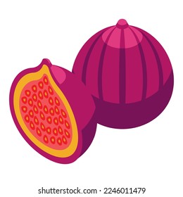 Tunisia fruit icon isometric vector. City tourism. Modern patriotic