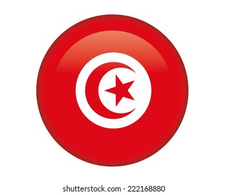 Tunisia glossy round button
