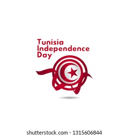 Tunisia Independence Day Vector Template Design Illustration