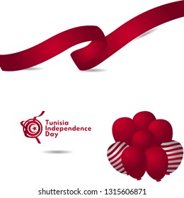 Tunisia Independence Day Vector Template Design Illustration