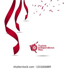 Tunisia Independence Day Vector Template Design Illustration