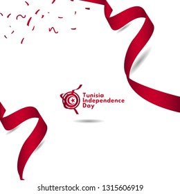 Tunisia Independence Day Vector Template Design Illustration