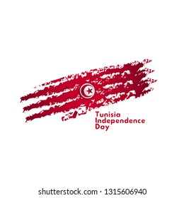Tunisia Independence Day Vector Template Design Illustration