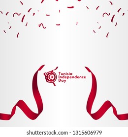 Tunisia Independence Day Vector Template Design Illustration