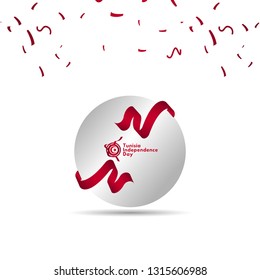 Tunisia Independence Day Vector Template Design Illustration